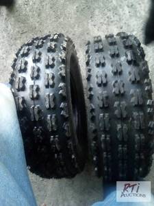 lot 579 image: 4 New ATV Tires. 22X 7.0 10. The it...