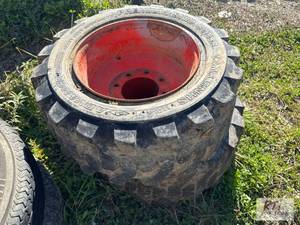 lot 589 image: (2) Advance 12x16.5 NHS Skid Steer ...