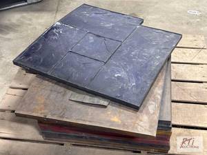 lot 592 image: Lot of (12) Ashlar Slate Concrete S...