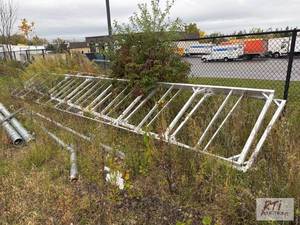 lot 594 image: (2) 28ft Aluminum Gates. Each gate ...