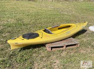 lot 599 image: Yellow Necky Kayak. Item is located...