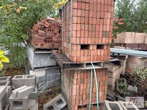 lot 600 image: Lot of red bricks. Includes the con...