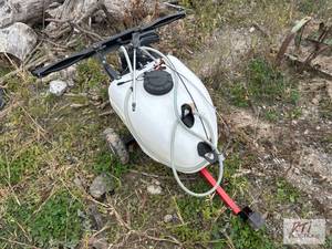 lot 666 image: FIMCO 20 Gallon Pull Behind Sprayer...