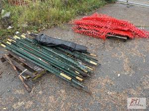 lot 697 image: Lot of safety fence and posts. (Lot...