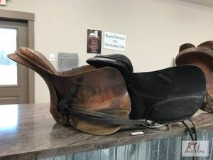 lot 718 image: (2) English Saddles. Item is locate...