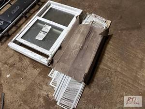 lot 731 image: Window, 37.5in x 24in, and assorted...