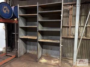 lot 740 image: Shelf unit, 6ft wide x 8ft high x 2...