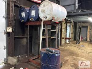 lot 779 image: 55 gallon drum rack. (Lot 37) Locat...