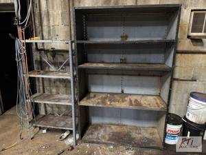 lot 784 image: (2) Shelving units. One is 6ft high...