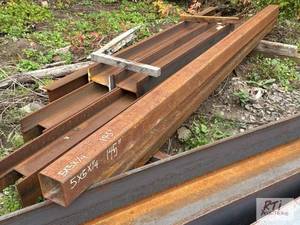 lot 794 image: (1) Section of steel square tube, 5...